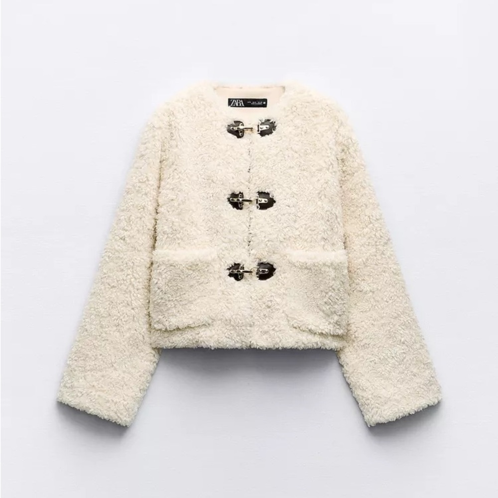 Zara shearling fur jacket